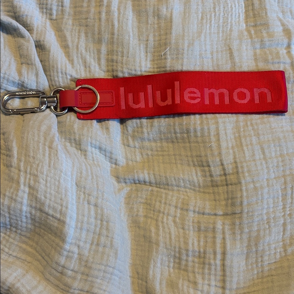 Lululemon Athletica Red Keychain